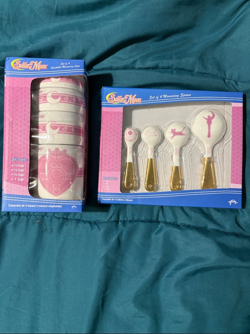 Sailor Moon Pink & Gold Measuring Cup and Spoon Set